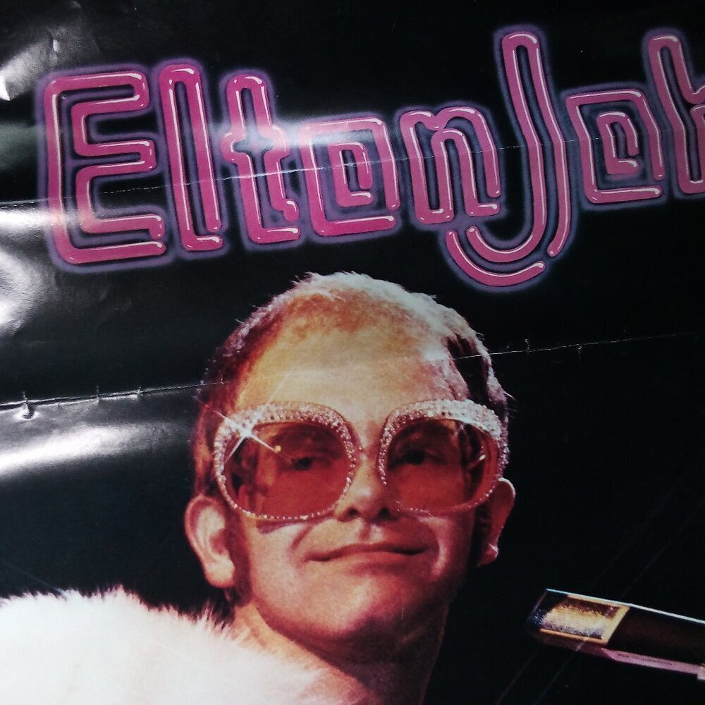 Vintage Elton John Pioneer Promo Poster 1976